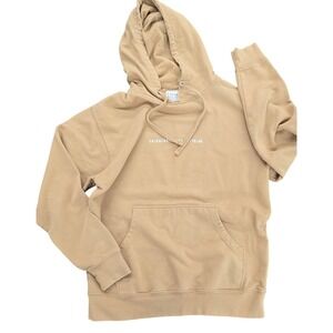 $125 Quiet Life Hoodie Sweatshirt Pullover Beige Graphic Print Streetwear Casual